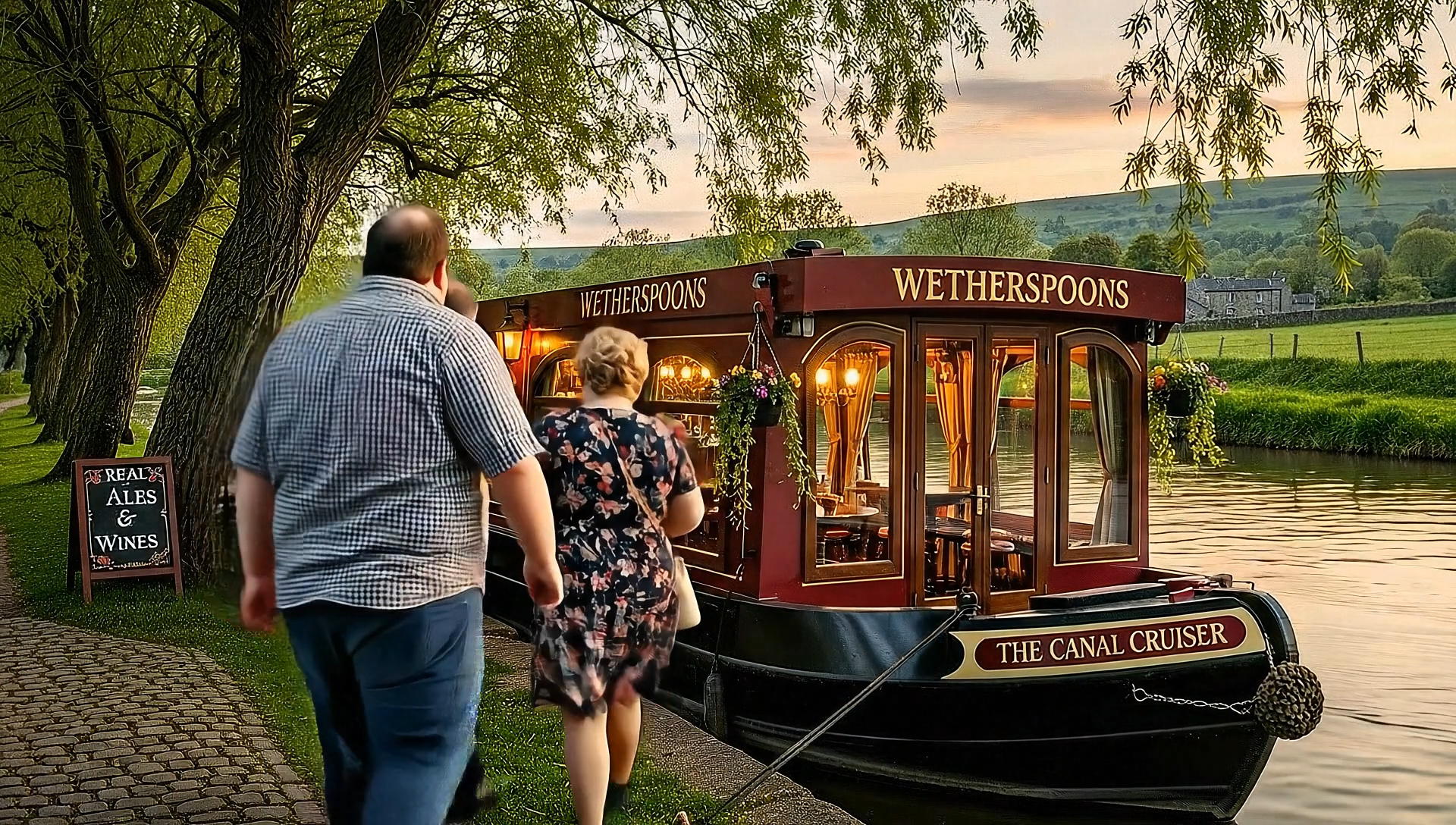 Wetherspoons Narrowboat