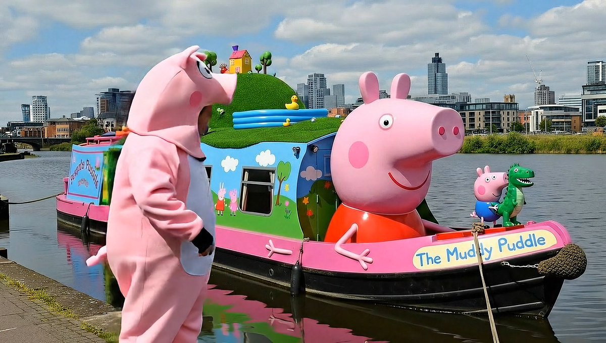 Peppa pig narrowboat