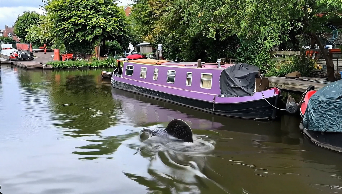 Mosasaur spotted in Hebden Bridge