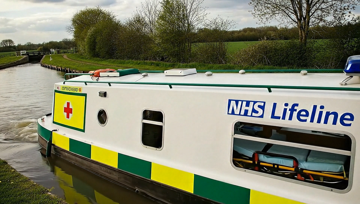 Narrowboat Ambulance saves the day